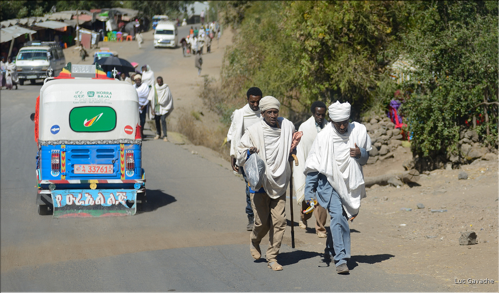 Lalibela est le plus important lieu saint de l'orthodoxie éthiopienne et attire de nombreux pèlerins.  (1)