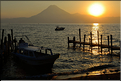 Coucher de soleil sur le lac Atitlan (village de Panajachel). (2)