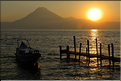 Coucher de soleil sur le lac Atitlan (village de Panajachel). (3)