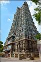 Le Temple de Sri Meenaski de Madurai est l'un des plus grands d'Inde. Il date du VIII ème siècle mais a été rebati au XIII et au XVII ème siècle. (6)