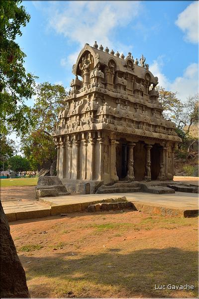 Arjuna's Penance représente la descente du Gange et date du VI et VIII ème siècle. Mahabalipuram. (1)