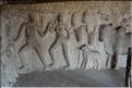 Arjuna's Penance représente la descente du Gange et date du VI et VIII ème siècle. Mahabalipuram. (14)
