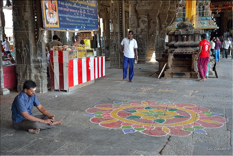 Dans le Temple d'Ekambareshwara de Kanchipuram. (9)