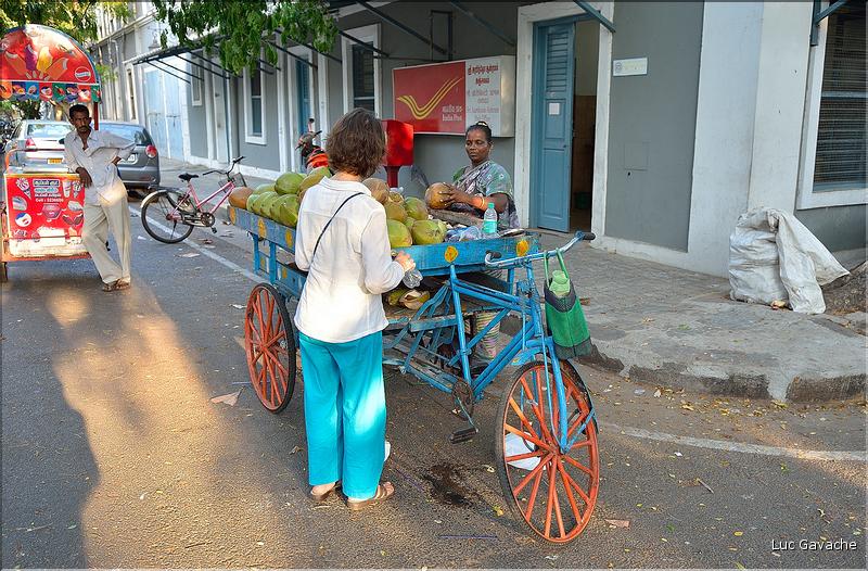 Dans les rues du quartier français de Pondichery. (4)