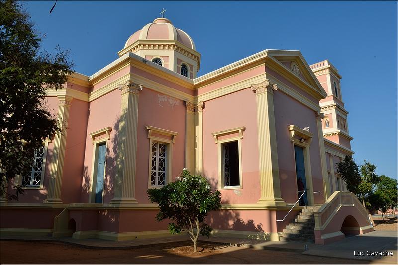 Eglise Notre Dame des anges dans le quartier français de Pondichery. (1)