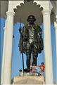 La statue de Gandhi à Pondichery.