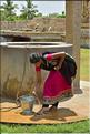Pélerins au temple de Sri Pragadheswarar. Village de Gangaikondacholapuram. (2)