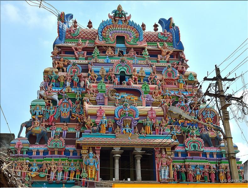 Jour de pèlerinage au Temple de Srirangam à Trichy. (2)
