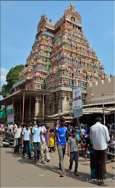 Jour de pèlerinage au Temple de Srirangam à Trichy. (5)