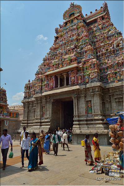 Jour de pèlerinage au Temple de Srirangam à Trichy. (8)