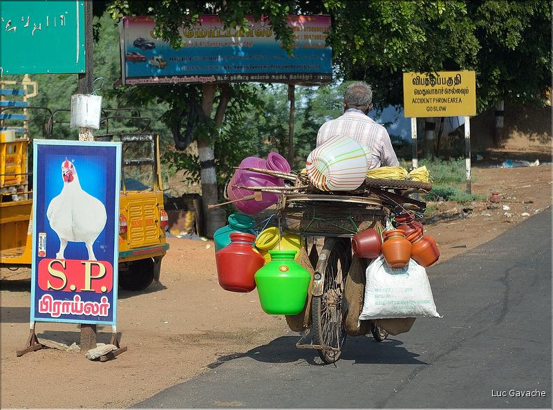 Sur la route entre Thanjavur et Madurai. (9)