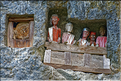 Les sarcophages sont accompagnés des tau-tau, qui sont des statues de bois à effigie du défunt avec qui plus est leurs vêtements. Ici ceux de Lemo. (6)