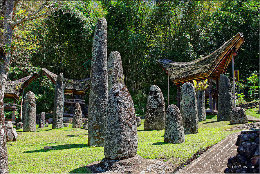 Le site de Bori possède de nombreux menhirs qui matérialisent les différentes funérailles. (2)