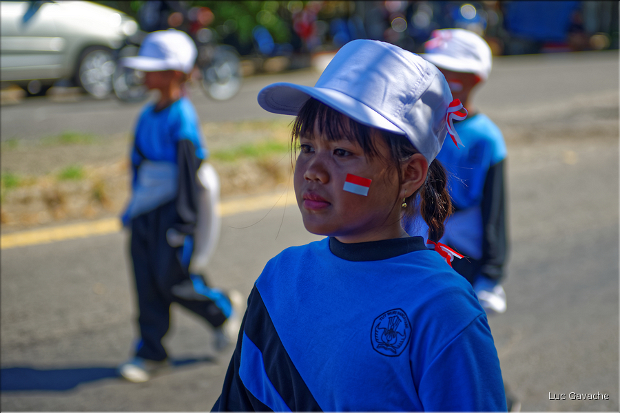 Défilé d'écoliers à la Fête nationale de l'indépendance le 17 aot, ici à Pangkep. (19)