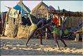 Lutteurs sénégalais dans le petit village de pêcheurs dans la région de Ndangane. (7)
