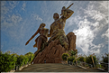 Monument de la Renaissance africaine en bronze haut de 52 mètres (Dakar).