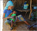 Petit campement d'une famille de nomade Peulh dans le Ferlo. (3)