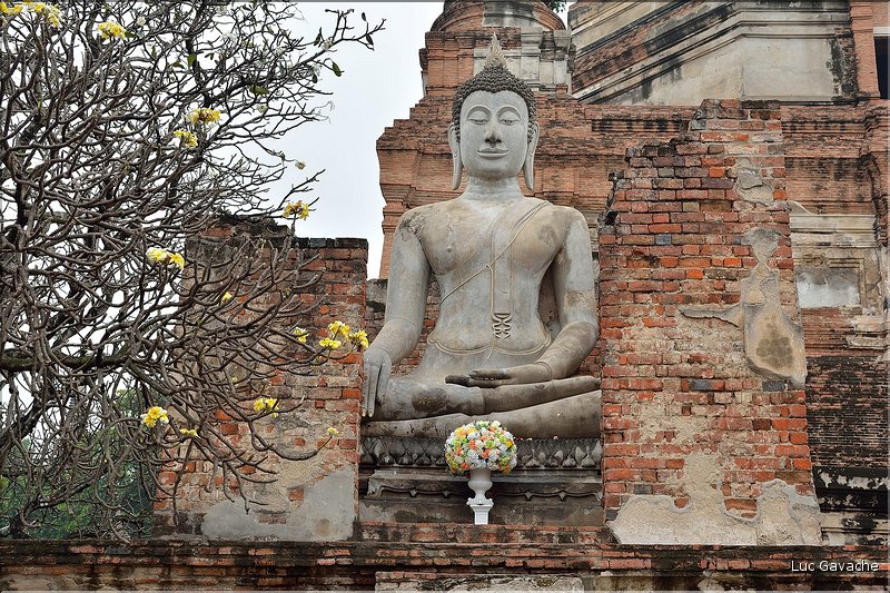 Le Wat Yai Chai Mongkon d'Ayatthaya fut érigé en 1592. (2)