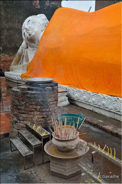 Le Wat Yai Chai Mongkon d'Ayatthaya fut érigé en 1592. (7)