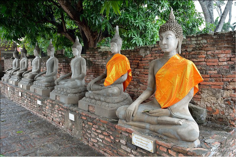 Le Wat Yai Chai Mongkon d'Ayatthaya fut érigé en 1592. (20)