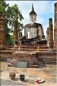 Wat Mahathat était réservé à la famille royale, lorsque Sukhotha était la capitale du royaume du Siam à partir du début du XIII ème siècle. (1)