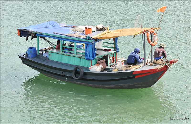 9 La baie d'Halong est composée de près de 2.000 îles sillonnées par des bateaux de pêcheurs, etc. (13)