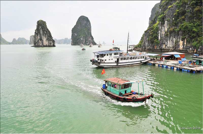 9 La baie d'Halong est composée de près de 2.000 îles sillonnées par des bateaux de pêcheurs, etc. (70)
