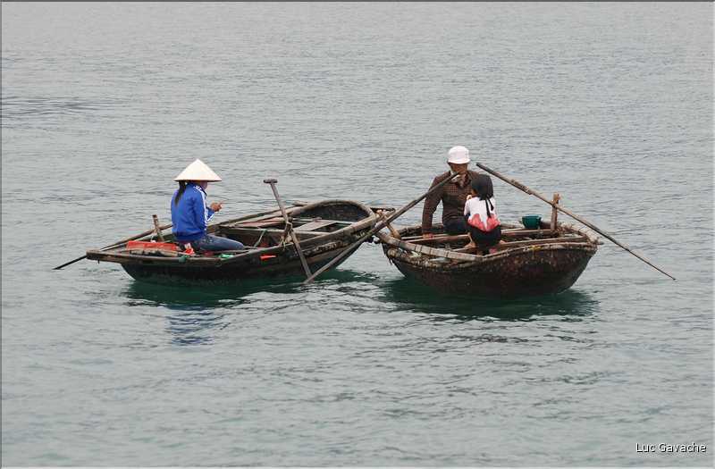 9 La baie d'Halong est composée de près de 2.000 îles sillonnées par des bateaux de pêcheurs, etc. (100)