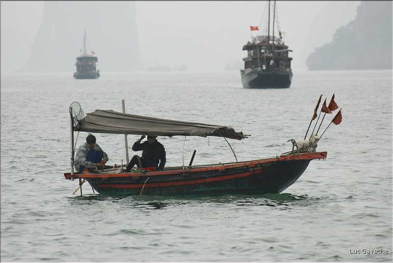 9 La baie d'Halong est composée de près de 2.000 îles sillonnées par des bateaux de pêcheurs, etc. (103)