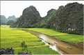 La baie d'Halong terrestre est parsemée de pitons calcaires, de grottes, de rizières, de scènes de vie, etc... (31)
